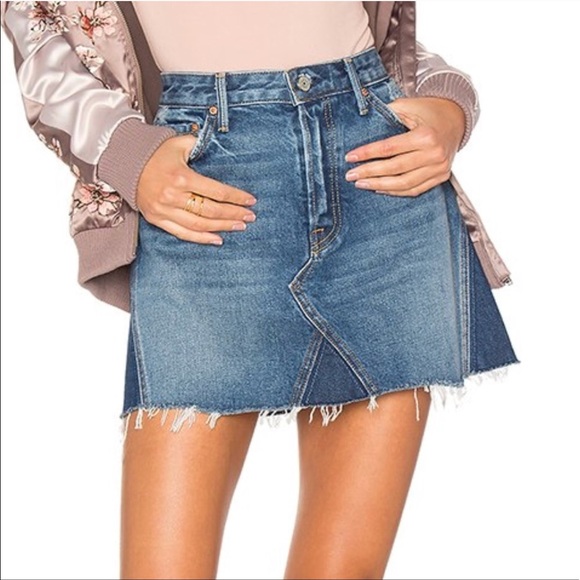 GRLFRND Dresses & Skirts - Brand nwot- GRLFRND Denim Jean Skirt sz 25